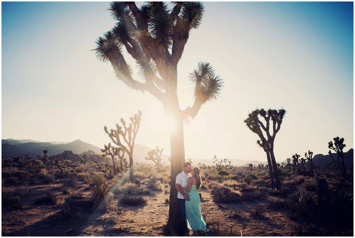 Zach and Rachel celebrate their engagement session at Joshua Tree National Park in California. Photos by Poppy & Hive Photography.