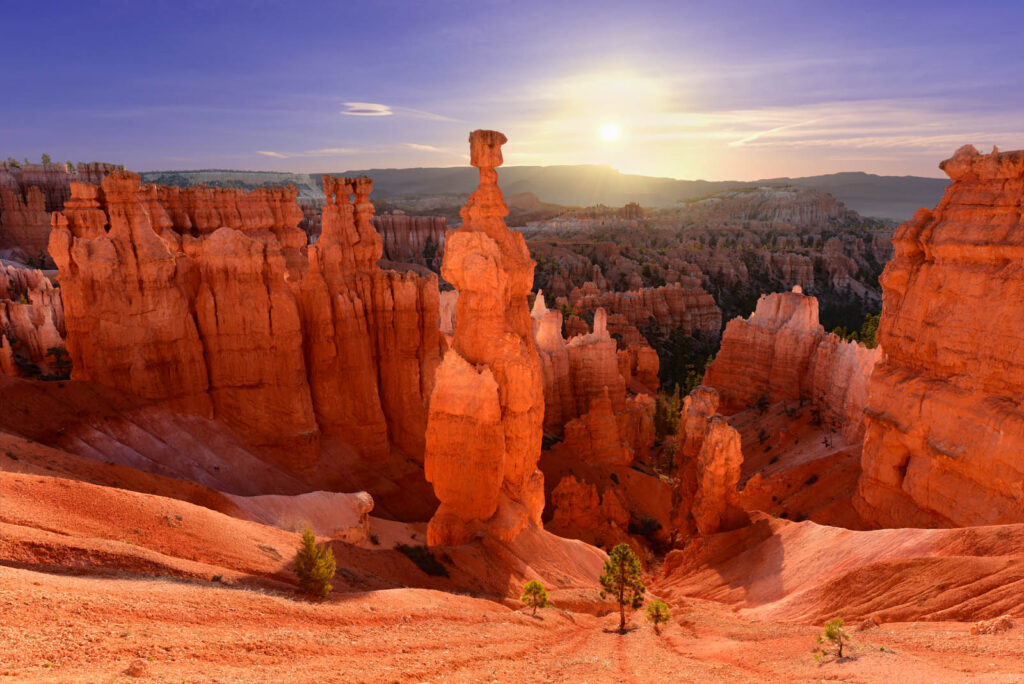 The unique hoodoo formations of Bryce Canyon National Park create a surreal and magical landscape for a one-of-a-kind Utah elopement.