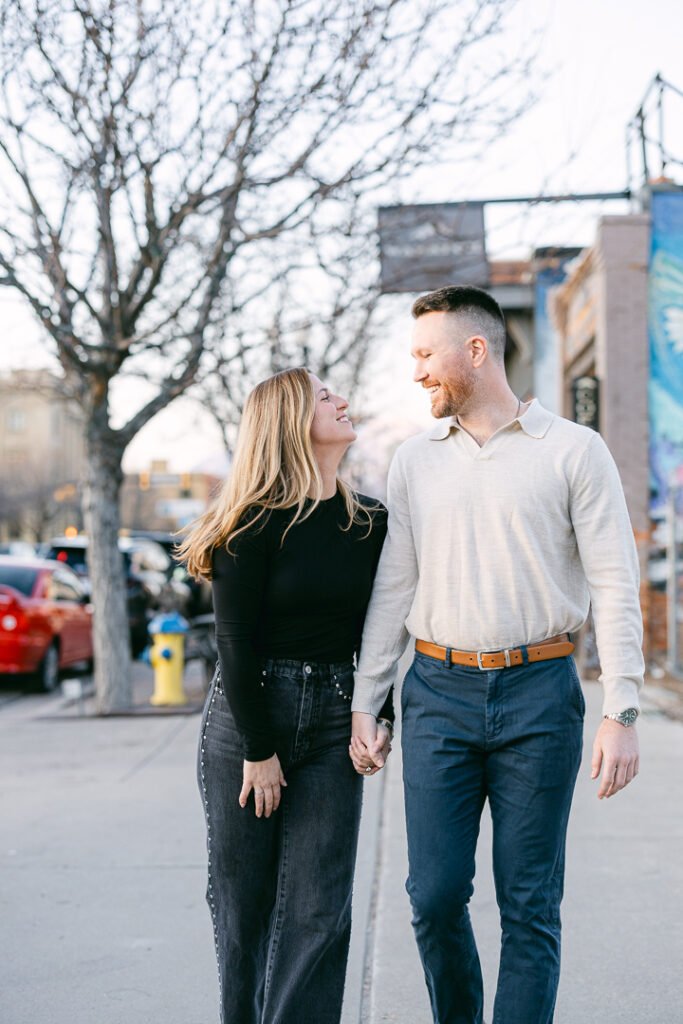 Ogden Utah surprise wedding proposal photographed by Poppy & Hive Photography. Surprise proposal at the Copper Nickel in Ogden.